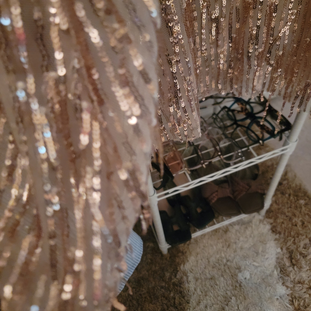 torrid Sequin Fringe Dress in Rose Gold Tones - Picture 6 of 10